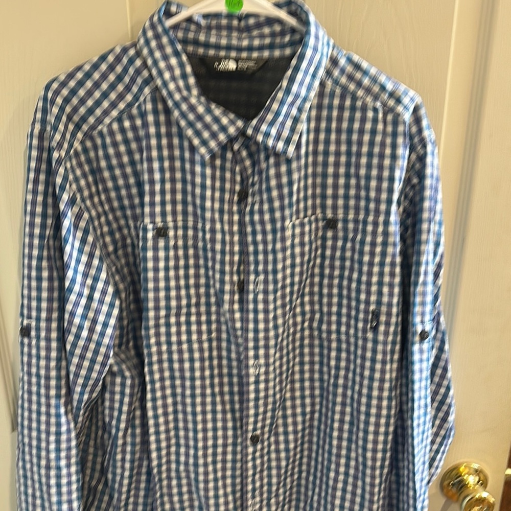 The North Face Blue Casual Button Down Shirt
